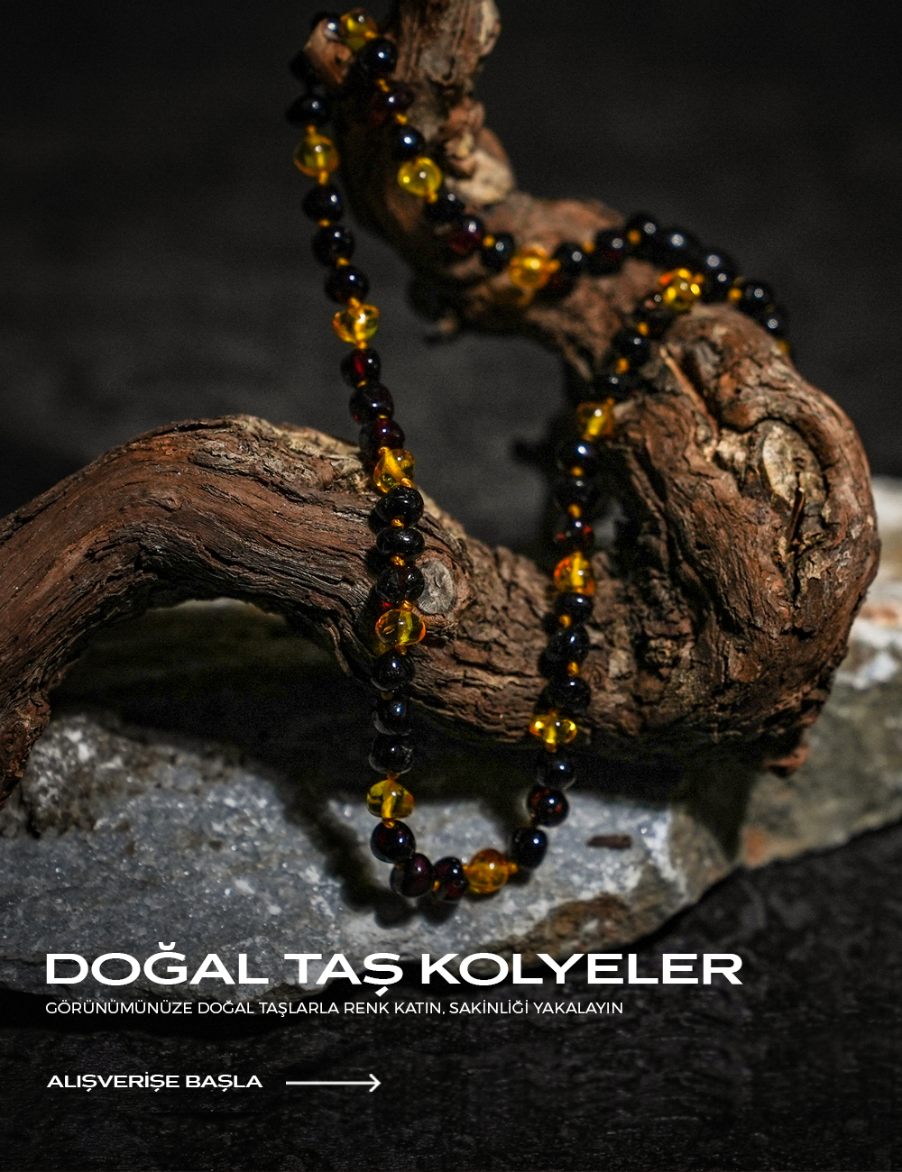 DOĞAL TAŞ KOLYELER